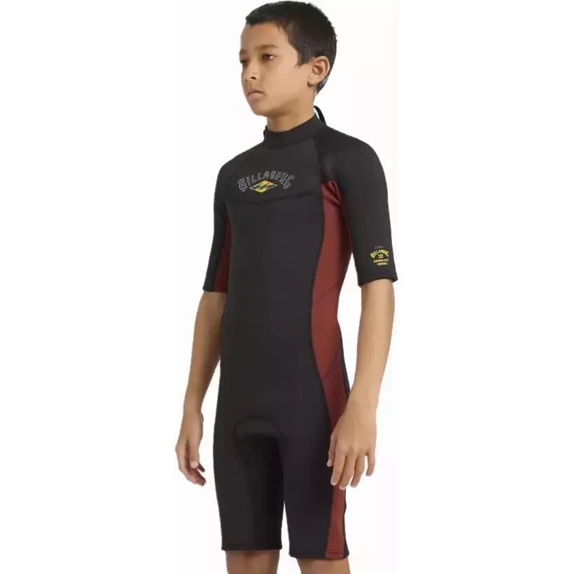 Wetsuit Shorty Billabong Absolute 2/2mm BZ Junior Fire Red