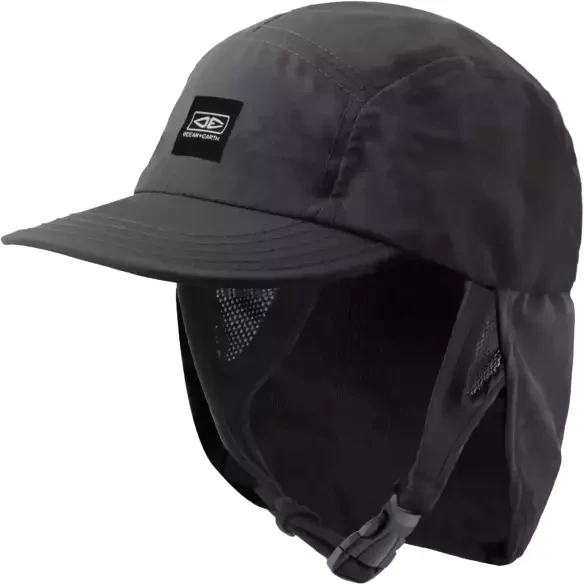 Ocean & Earth Indo 5 Panel Legionnaire Surf Cap Charcoal