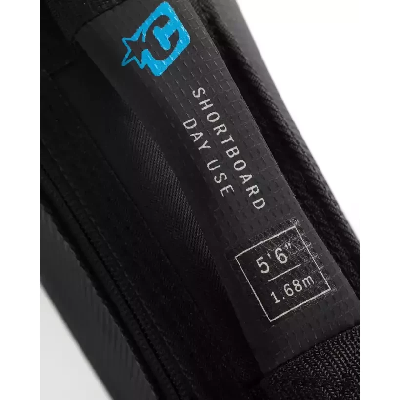 Housse de surf Creatures Shortboard Day Use DT2.0 Black Silver