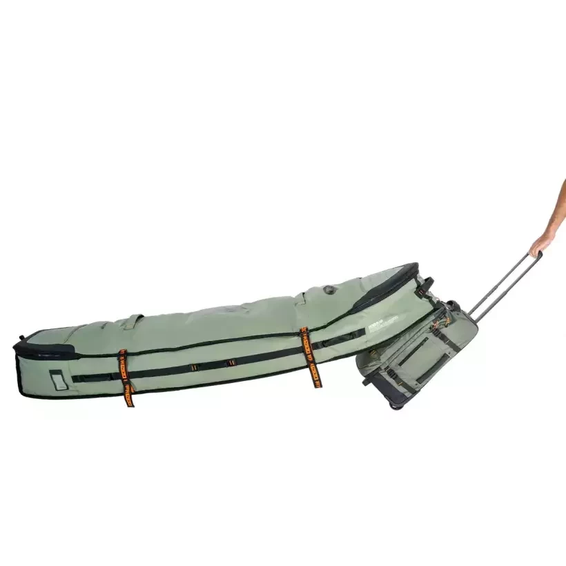 Housse de surf FCS Travel 3 Wheelie Shortboard/Fish Alpine