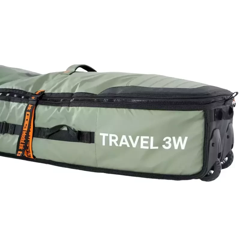 Funda FCS Travel 3 Wheelie Shortboard/Fish Alpine