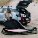 Capas de surf FCS Travel 4 Wheelie Shortboard/Fish Alpine