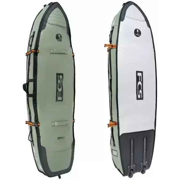 Sacca FCS Travel 4 Wheelie Shortboard/Fish Alpine