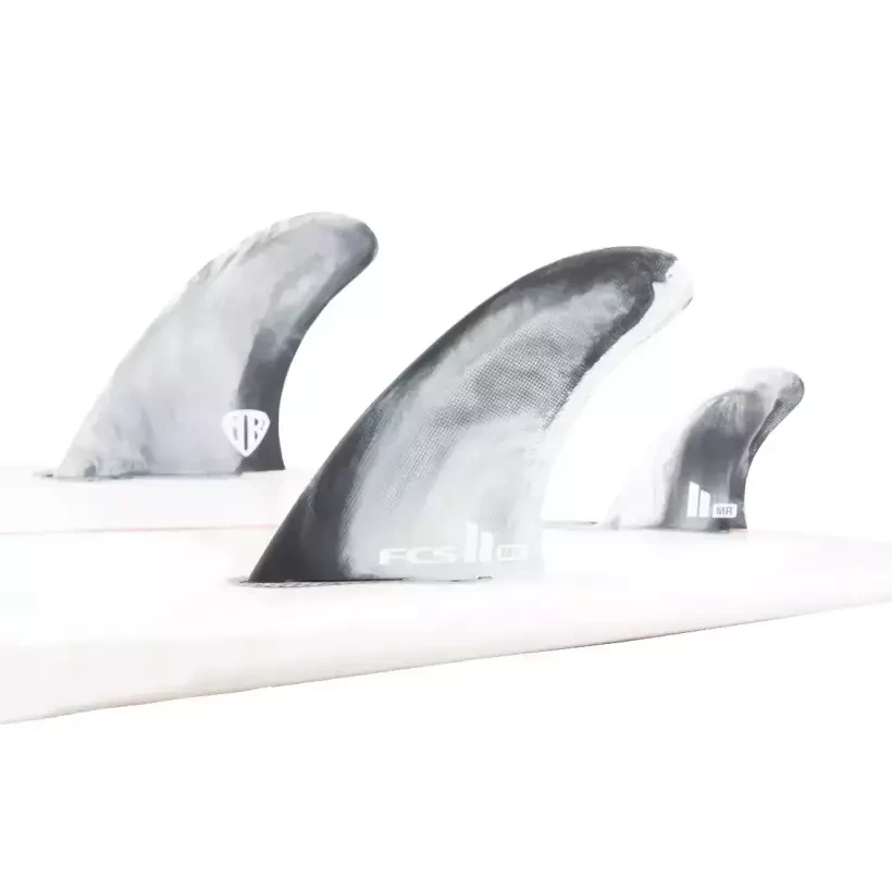 Pinne surf twin fins FCSII Mark Richards PC + Stabilizer Black/White