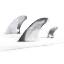 Quilhas surf twin fins FCSII Mark Richards PC + Stabilizer Black/White