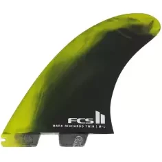 Pinne surf twin fins FCSII Mark Richards PC + Stabilizer Black/Lime
