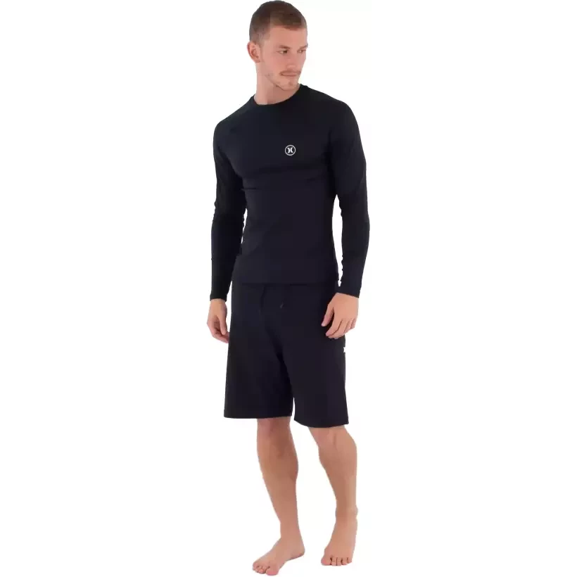 Rashguard Hurley Icon Circle Black LS