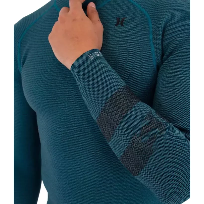 Top de neoprene Hurley Plus Texture 1,5/1mm Black/Sky Blue