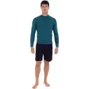 Top in neoprene Hurley Plus Texture 1,5/1mm Black/Sky Blue
