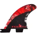 Quilhas surf FCSII quad rear PC Reactor Matt Biolos Red