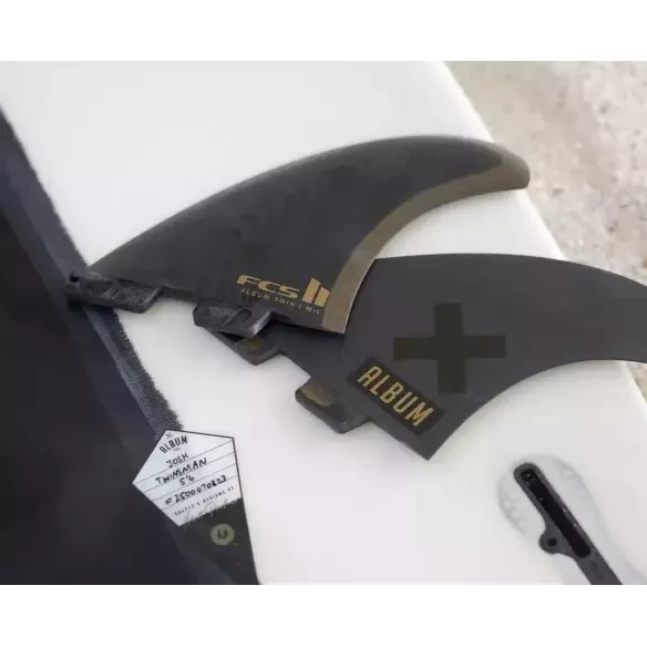 Quilhas surf FCSII Album Twin+Stabilizer Black/Gold