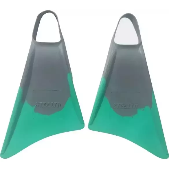 Aletas de bodyboard Stealth S1 Super Soft Grey/Menthol