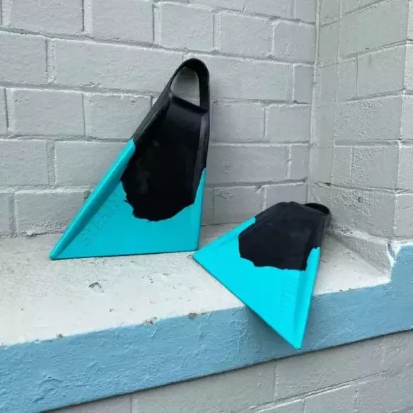 Aletas de bodyboard Stealth S2 Super Soft Black/Teal