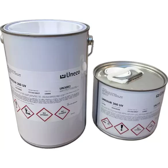 Resina Epoxy Uneco Unedur 300 UV - Kit de 7,4Kg