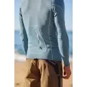 O'Neill Hyperfreak Skins O'Zone LS Blue Fusion Surf Rashguard met capuchon