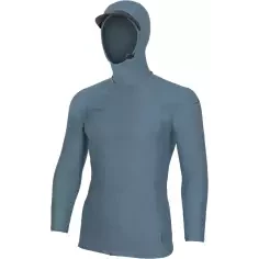 Camiseta de proteção solar O'Neill Hyperfreak Skins O'Zone LS Blue Fusion Surf com capuz