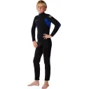 Muta Rip Curl Trad Back Zip 3/2mm per bambini, blu