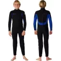 Muta Rip Curl Trad Flat Lock Back Zip 3/2mm per bambini, colore blu.