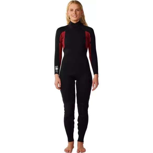 Fato de neoprene Rip Curl Trad Back Zip 3/2mm Womens Navy