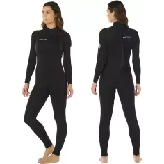 Rip Curl Trad Flat Lock Back Zip 3/2mm Damen Black Neoprenanzug