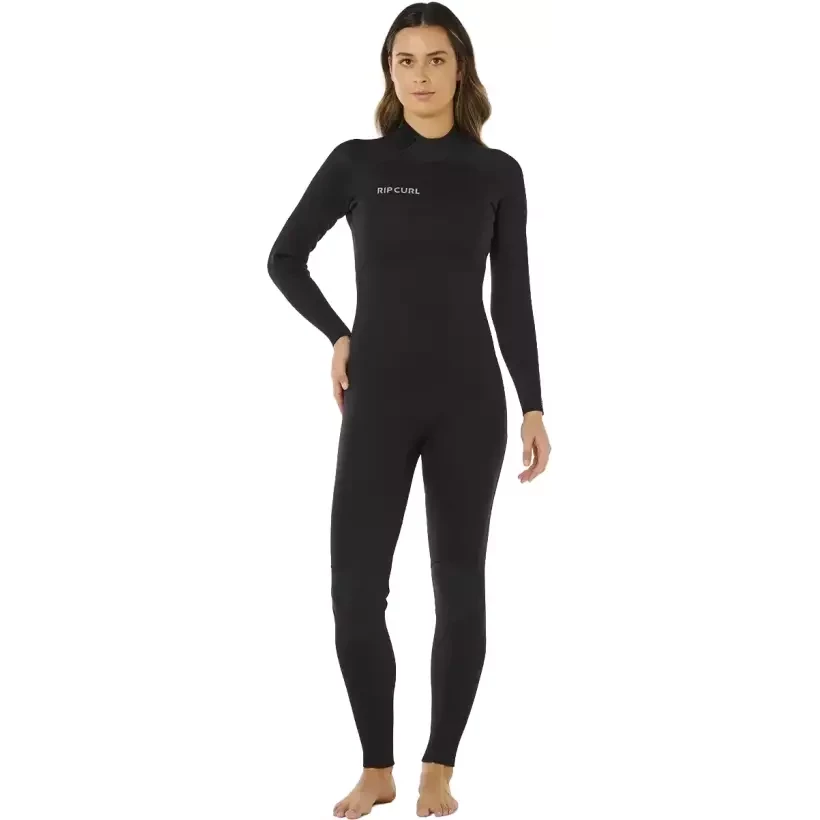 Muta in neoprene Rip Curl Trad Flat Lock Back Zip 3/2mm Womens Black