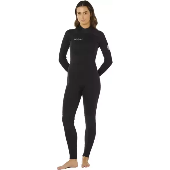 Muta in neoprene Rip Curl Trad Flat Lock Back Zip 3/2mm Womens Black
