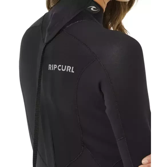 Roupa de neoprene Rip Curl Trad Flat Lock Back Zip 3/2mm Womens Black