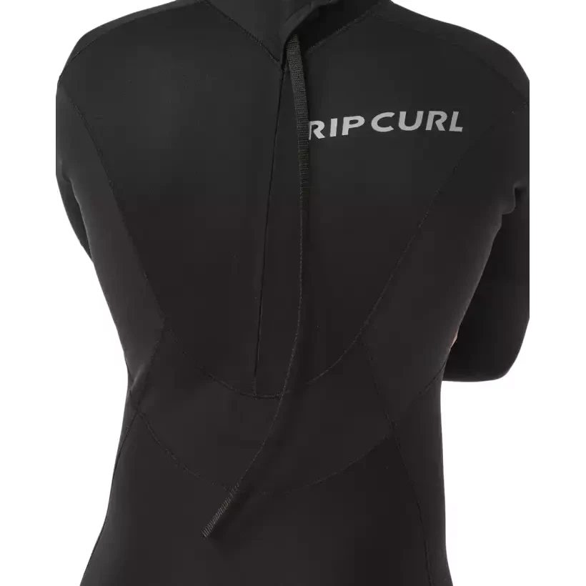 Muta in neoprene Rip Curl Trad Flat Lock Back Zip 3/2mm Black