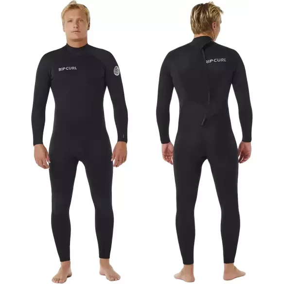 Muta in neoprene Rip Curl Trad Flat Lock Back Zip 3/2mm Black