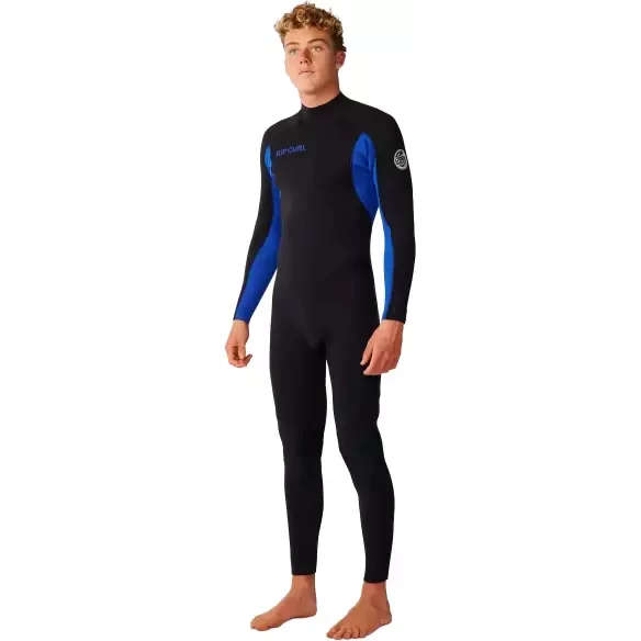 Muta in neoprene Rip Curl Trad Flat Lock Back Zip 3/2mm Blue