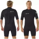 Shorty Rip Curl Trad Flat Lock Back Zip 2/2mm Nero