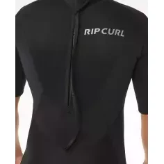 Shorty Rip Curl Trad Flat Lock Back Zip 2/2mm Black 2