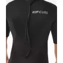 Shorty Rip Curl Trad Flat Lock Back Zip 2/2mm Preto