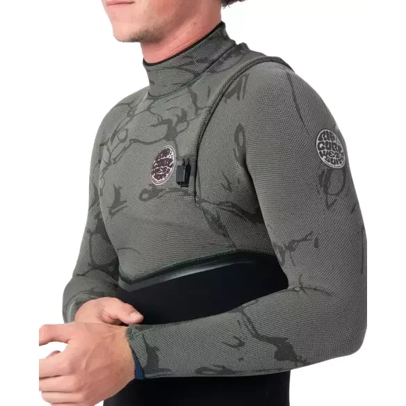 Combinaison Rip Curl E-Bomb 3/2mm Zip Free Deep Cactus