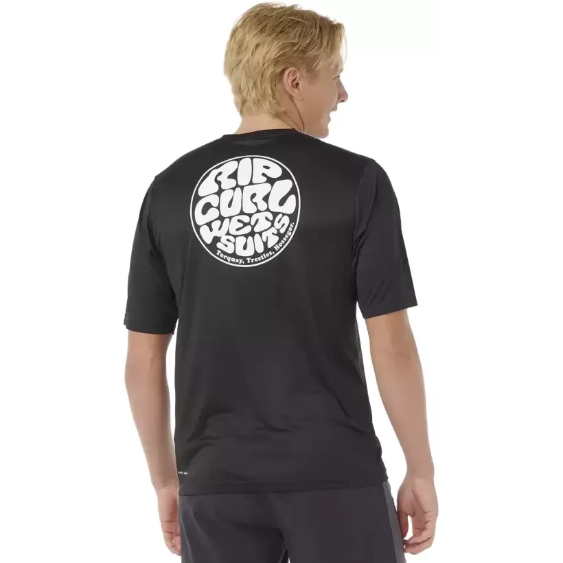 T-shirt UV Rip Curl Icons of SURFLITE UPF50 Black