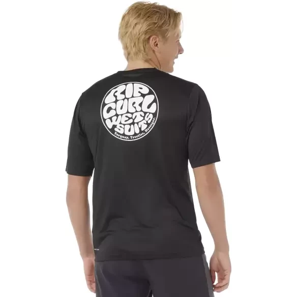 Maglietta UV Rip Curl Icons of SURFLITE UPF50 Black