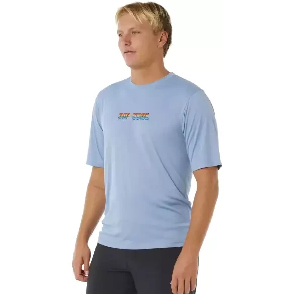 Maglietta UV Rip Curl Icons of SURFLITE UPF50 Faded Denim