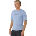 Camiseta UV Rip Curl Icons of SURFLITE UPF50 Faded Denim