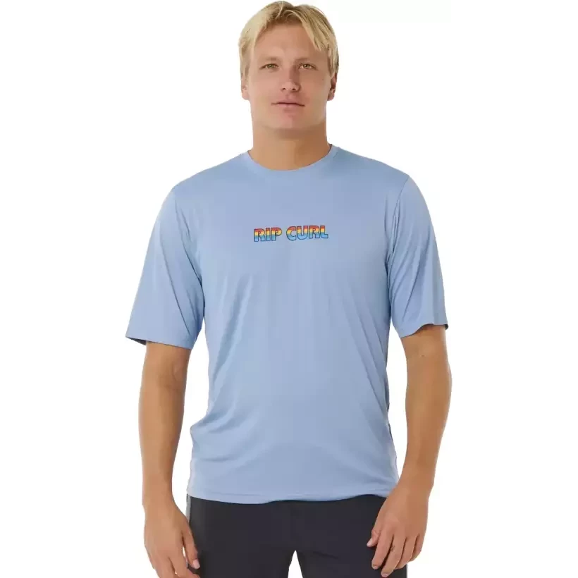Camiseta UV Rip Curl Icons of SURFLITE UPF50 Faded Denim