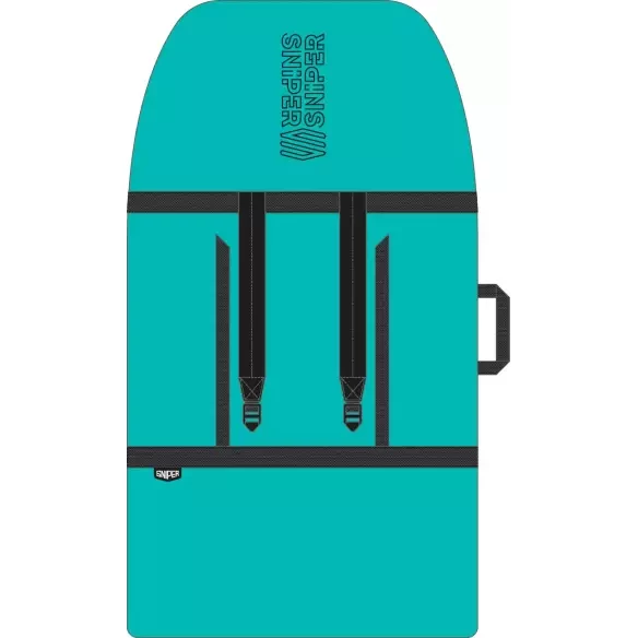 Sniper single cover Black/Teal bodyboard case