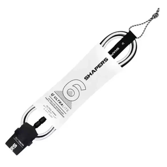 Surf Leash Shapers Ultra Lite Comp Black/White