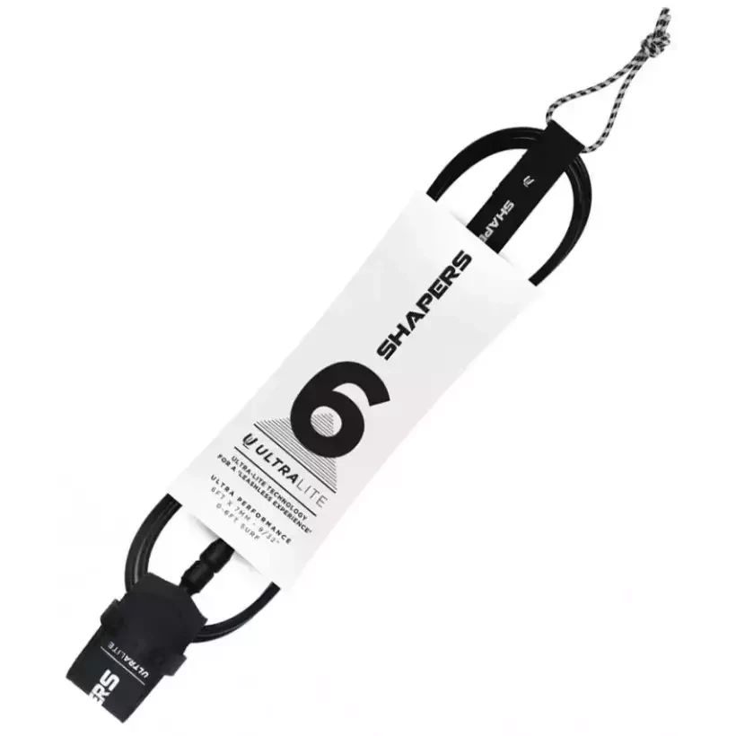Surf Leash Shapers Ultra Lite Black
