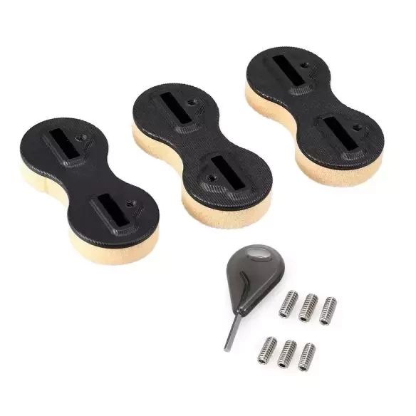 di 3 Plugs M-Fins Dual Tab Black