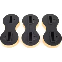 jeu de 3 plugs M-Fins Dual Tab Black