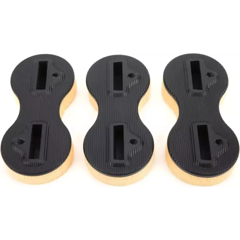 jogo de 3 Plugs M-Fins Dual Tab Black