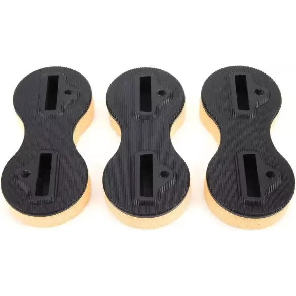 juego de 3 Plugs M-Fins Dual Tab Black