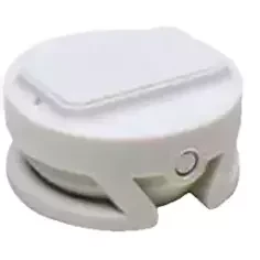 M-Fins leash plug for surfboard with White cap