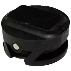 Plug leash M-Fins per tavola da surf con coperchio nero
