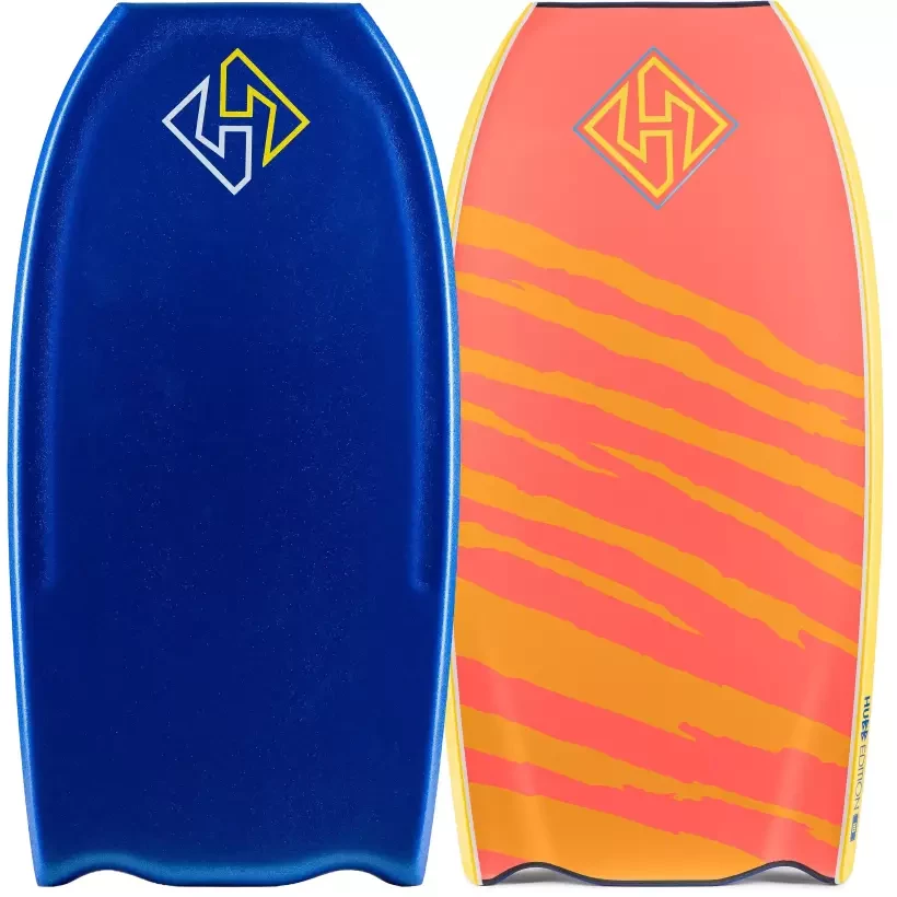 Hubboards Hubb Edition PP HD Bat Tail Bodyboard Dark Blue/Coral Red