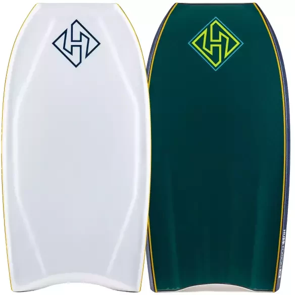 bodyboard Hubboards Hubb Edition PP Pro Sci-Five Step Deck Blanc/Vert colvert